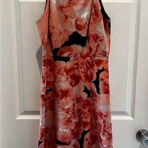 Enfocus Studio Floral Dress - Red and Pink
